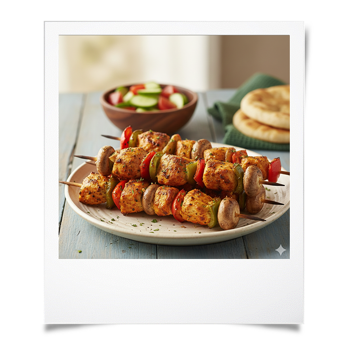 Brochettes de poulet au yaourt et Garam masala
