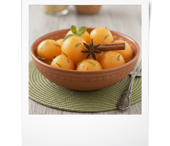 Melon au sirop anisé et épicé