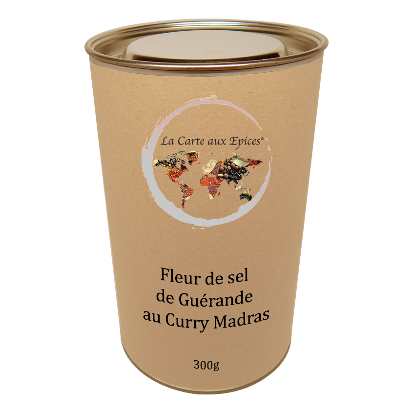 Fleur de sel de Guérande au curry Madras La Carte aux Epices